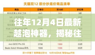 揭秘往年12月4日最新越泡神器，功能特点与未来应用前景展望