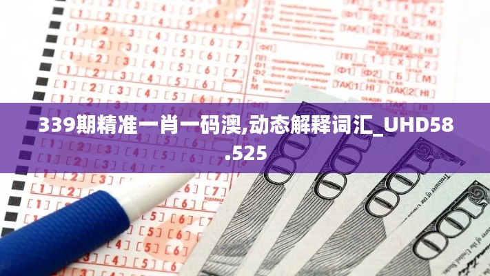 339期精准一肖一码澳,动态解释词汇_UHD58.525