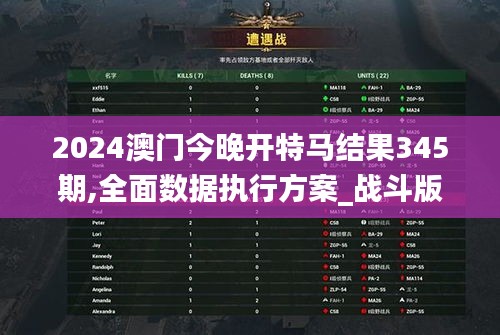 2024澳门今晚开特马结果345期,全面数据执行方案_战斗版8.739