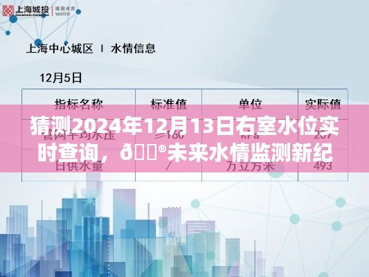 智能右室水位实时查询系统，预测未来水情，2024年智能监测新纪元重磅开启
