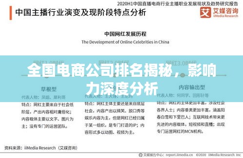 全国电商公司排名揭秘，影响力深度分析