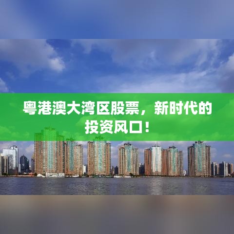 粤港澳大湾区股票，新时代的投资风口！